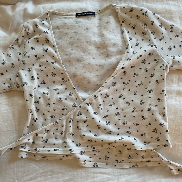 Brandy Melville Wrap Top - Picture 2 of 3